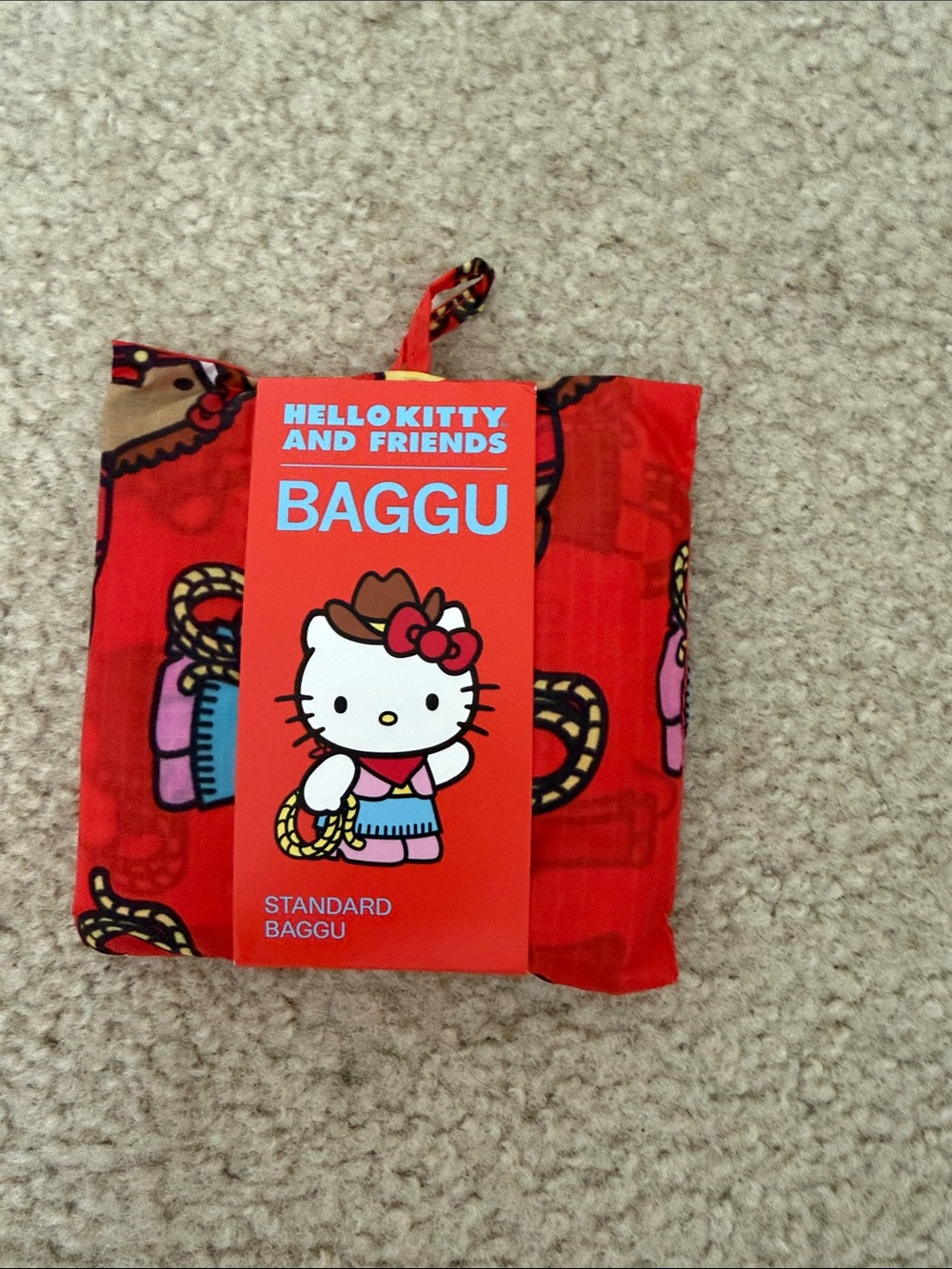 NWT hello kitty western standard reusable baggu